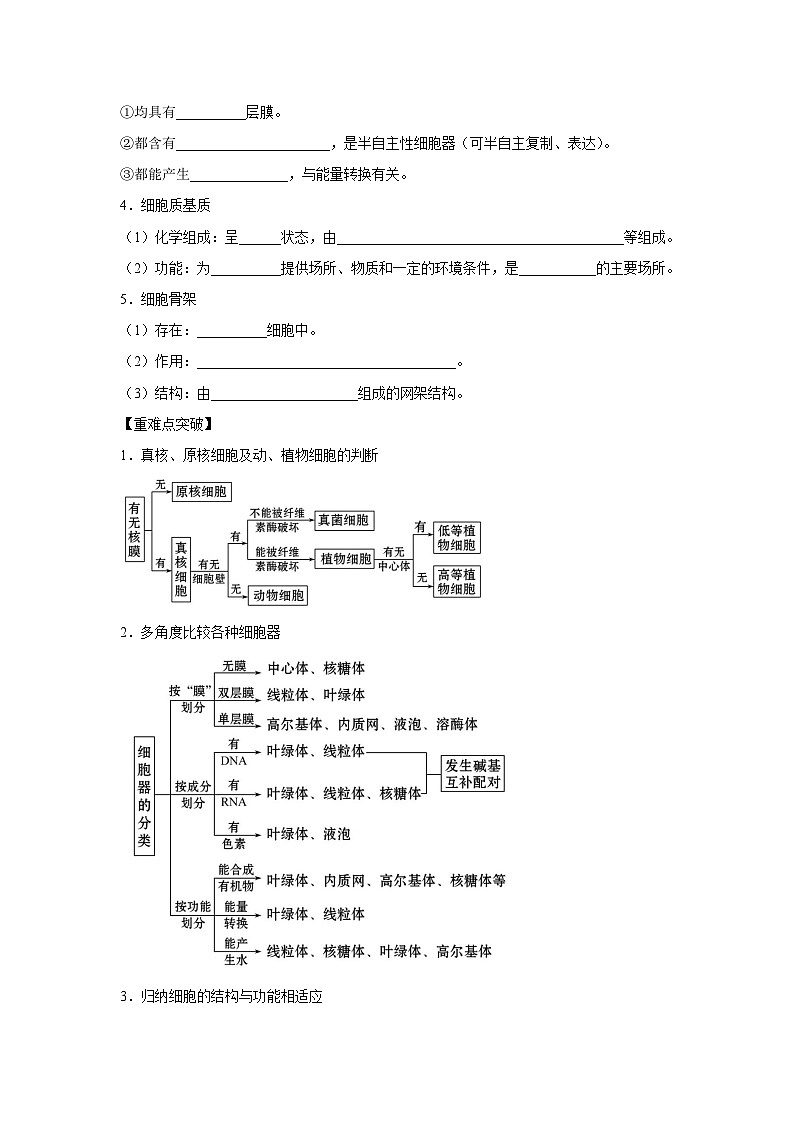 专题05 细胞器与生物膜系统(教师版)第2页