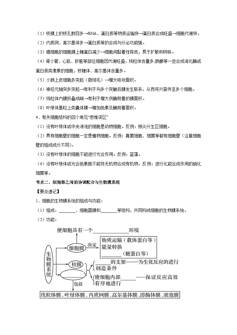专题05 细胞器与生物膜系统(教师版)第3页