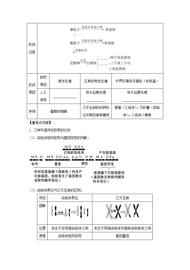 专题20 染色体变异与生物育种（原卷版）第3页