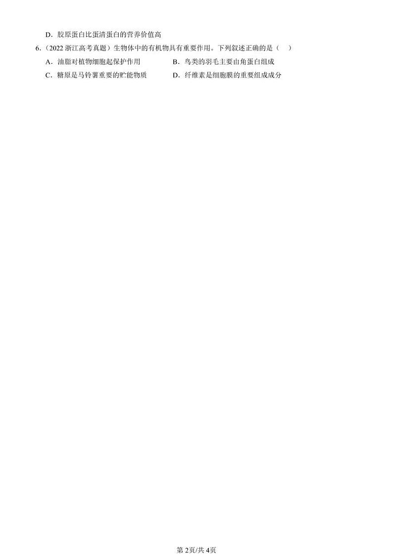 2022-2024全国高考真题生物汇编：核酸是遗传信息的携带者第2页