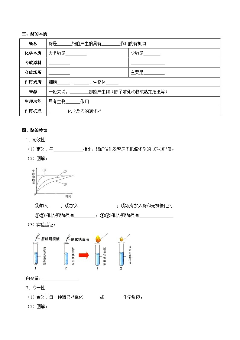 题型4 与酶相关的实验设计与分析（核心知识）（原卷版）第3页