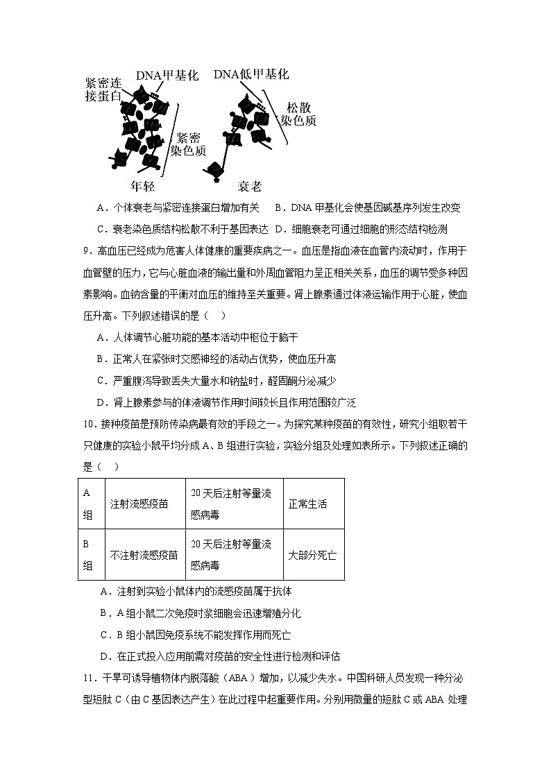 2025届河北省邯郸市部分学校高三模拟预测生物试题第3页