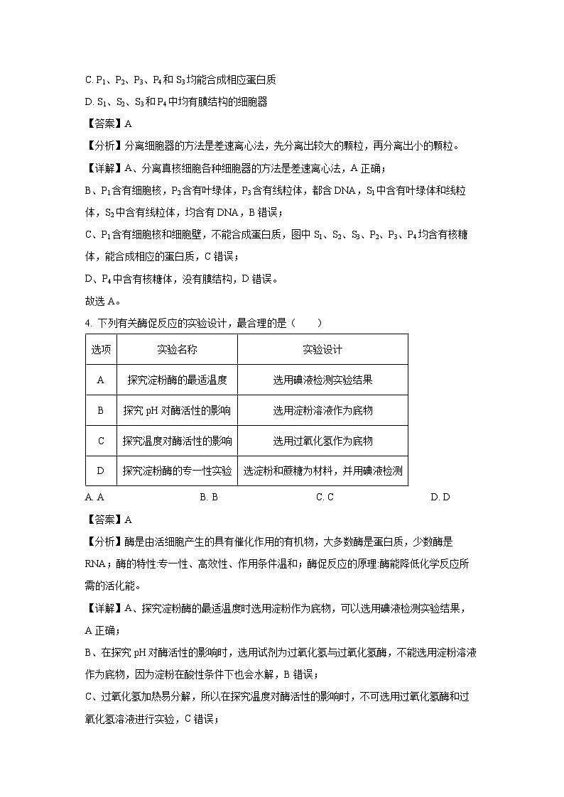 2024~2025学年福建省福州十校高三上学期期中考试生物试卷（解析版）第3页