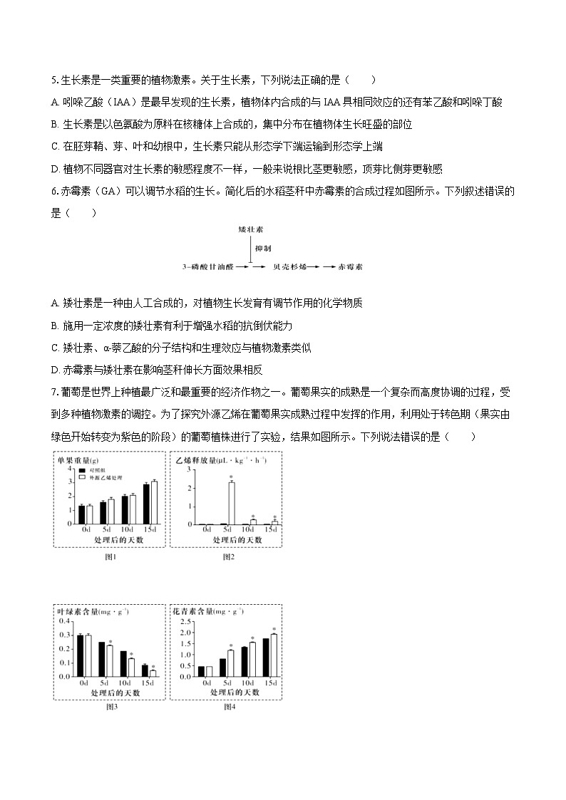 湖南省长沙市长郡中学2024-2025学年高二（上）期末生物试卷第2页