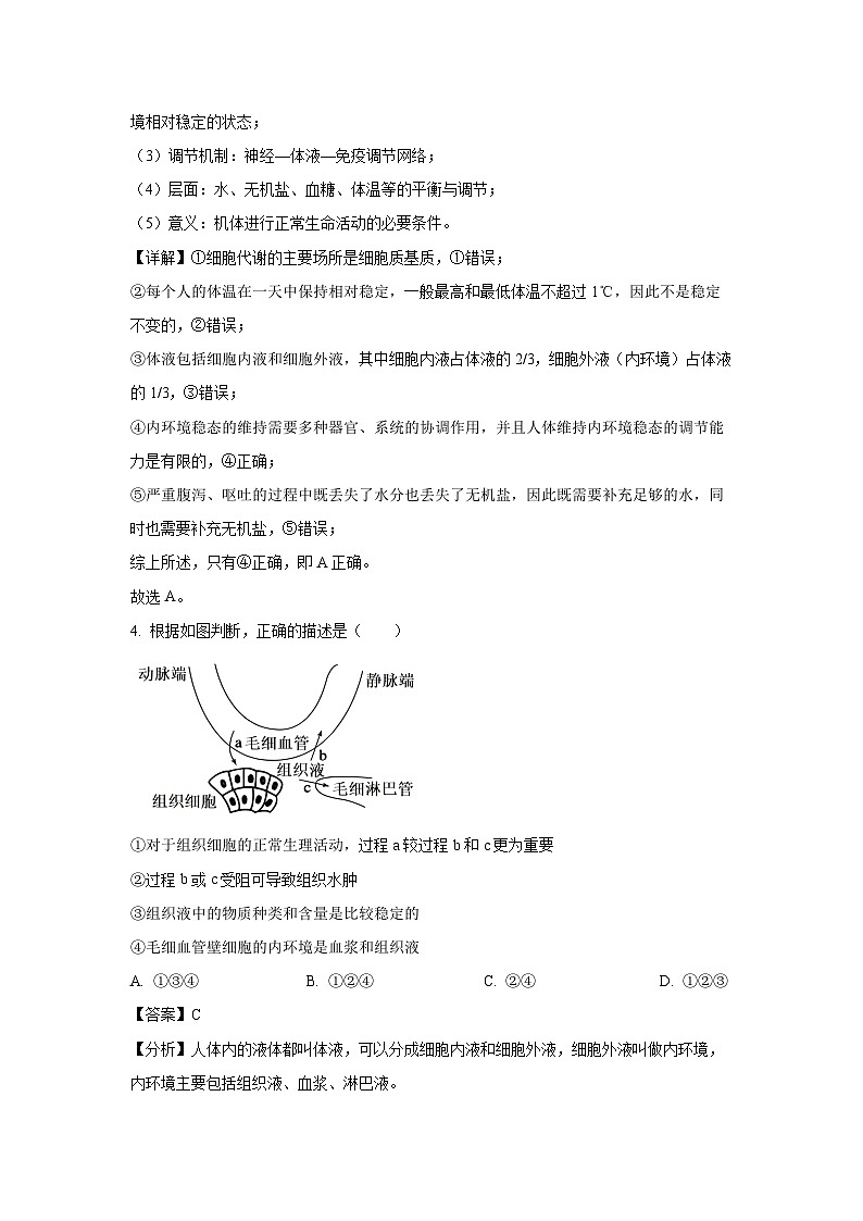 2024~2025学年安徽省合肥市六校联盟高二上学期期中考试生物试卷（解析版）第3页