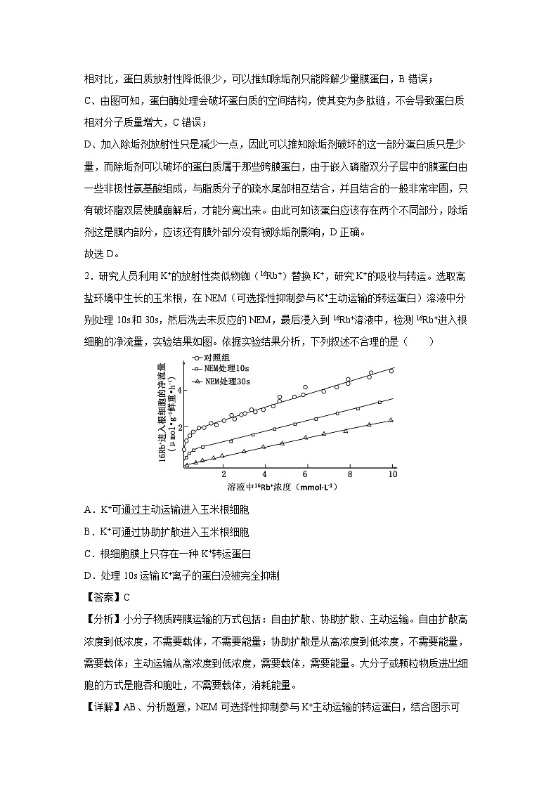 备战2025年高考生物模拟卷黄金卷01（重庆专用）生物试卷（解析版）第2页