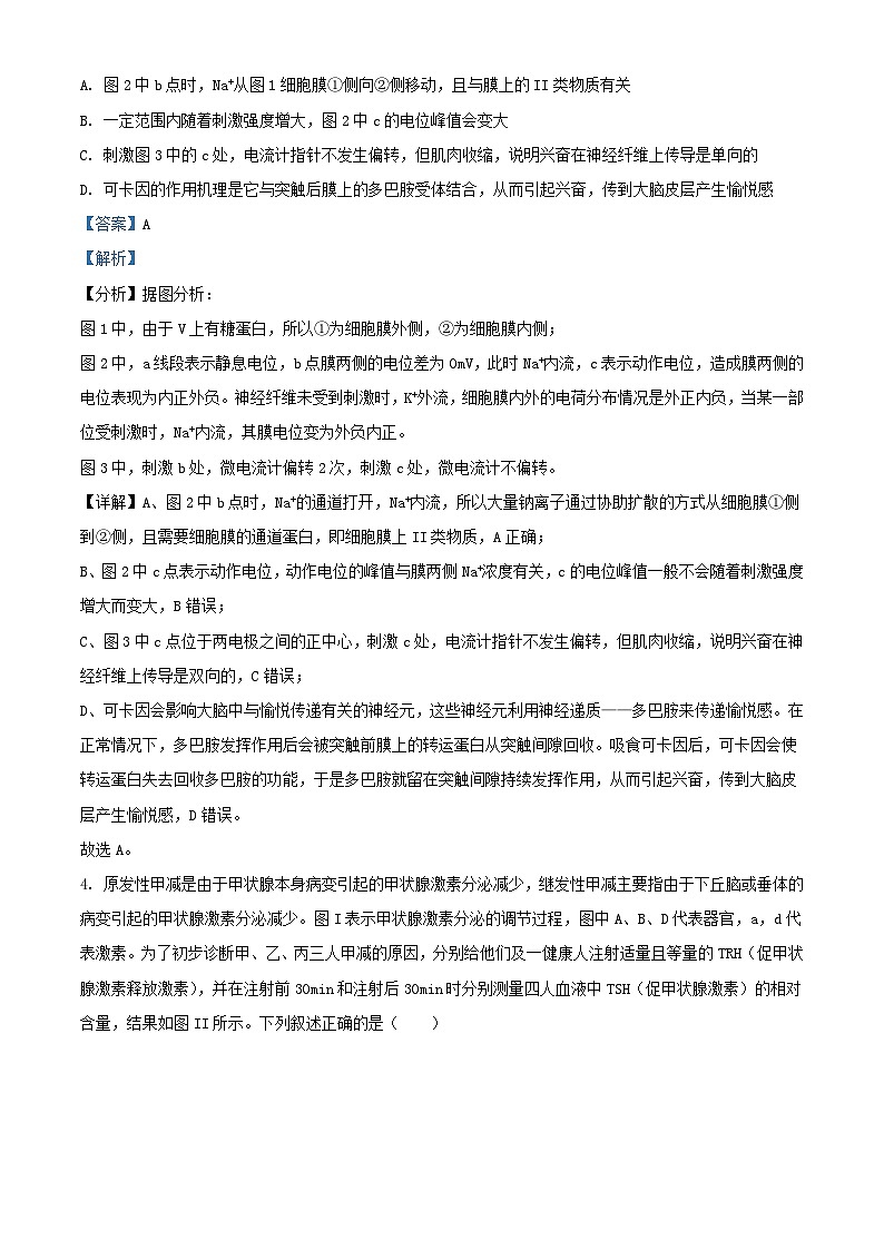 湖北省2023_2024学年高二生物上学期12月月考试题含解析第3页