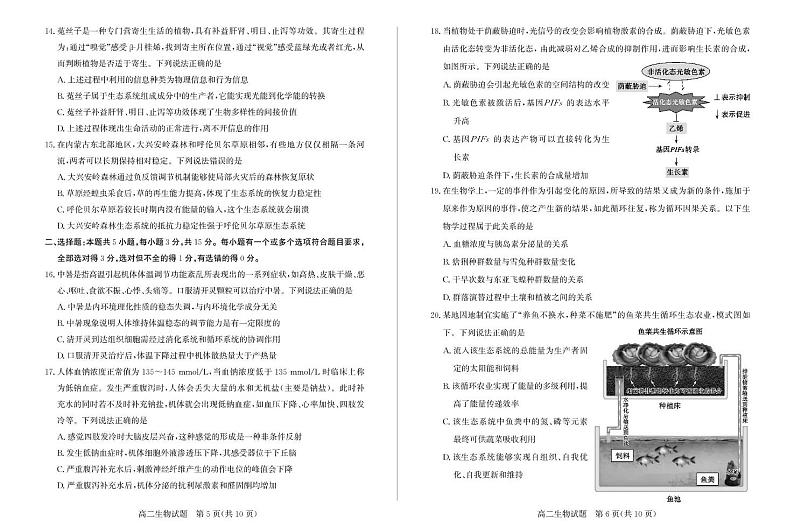 2025滨州高二上学期期末考试生物PDF版含答案第3页
