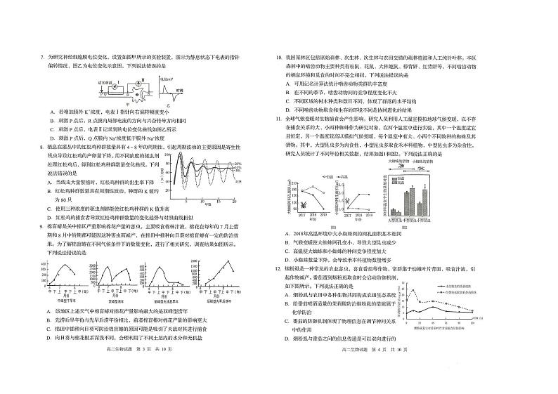 山东省青岛市四区联考2024-2025学高二上学期期末生物试题第2页