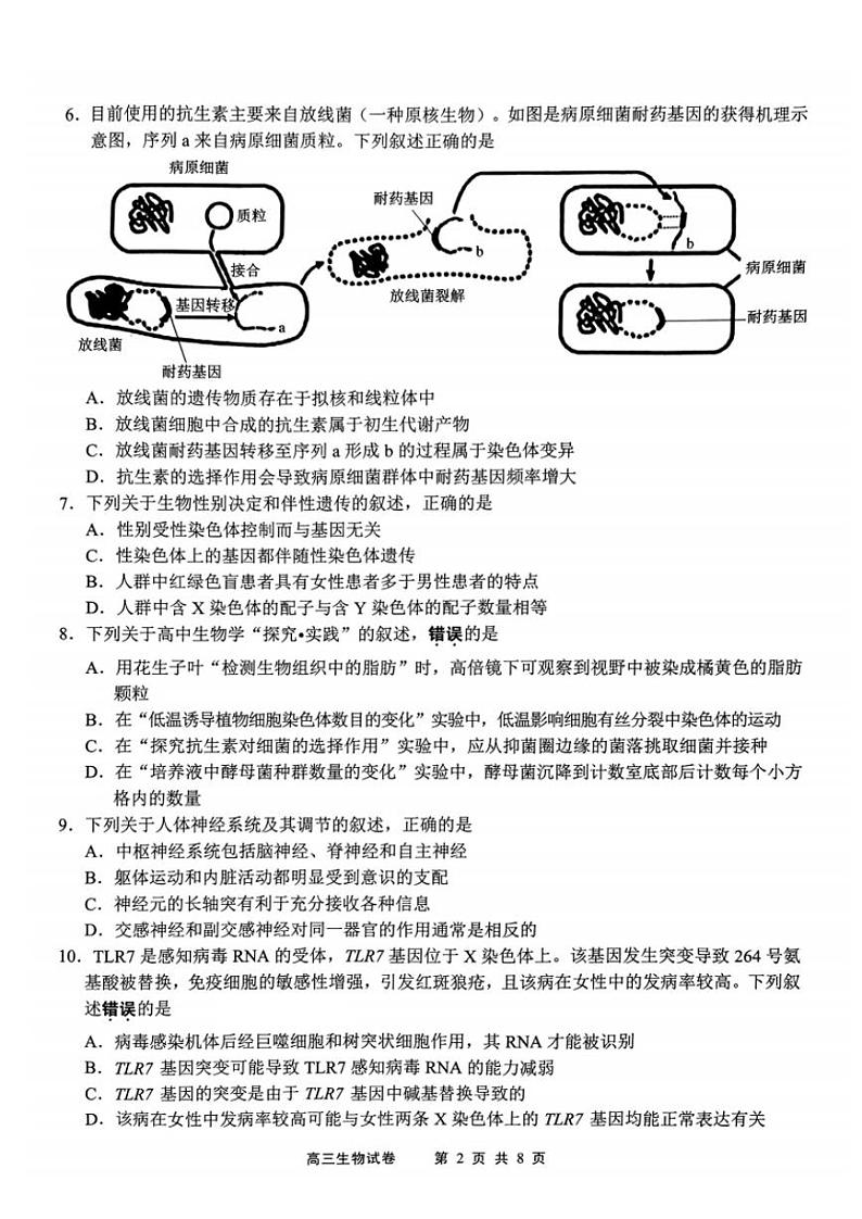 生物试题第2页