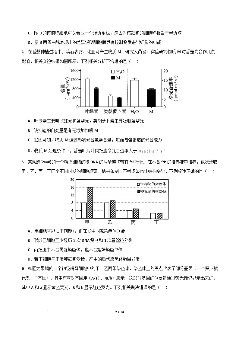 【开学摸底考】高三生物开学摸底考（黑吉辽蒙专用）（考试版）第2页