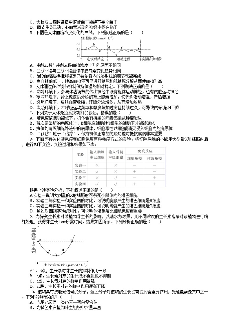 湖北省随州市部分高中2024-2025学年高二上学期1月期末联考生物试题第2页
