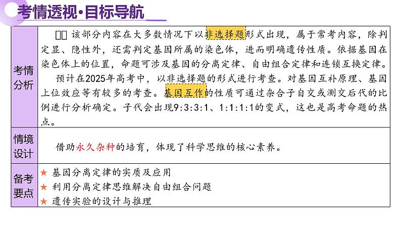 第07讲 基因的分离定律和自由组合定律（上课课件）-2025年高考生物二轮复习（新高考通用）第4页