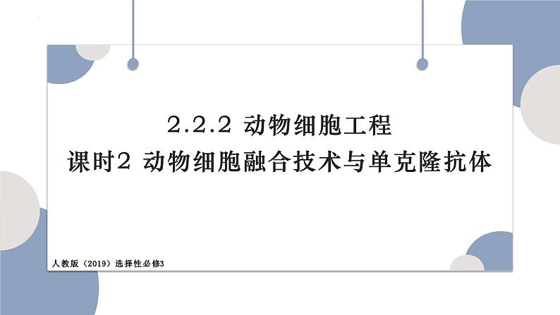 2.2.2动物细胞融合技术与单克隆抗体 课件（内嵌视频）第1页