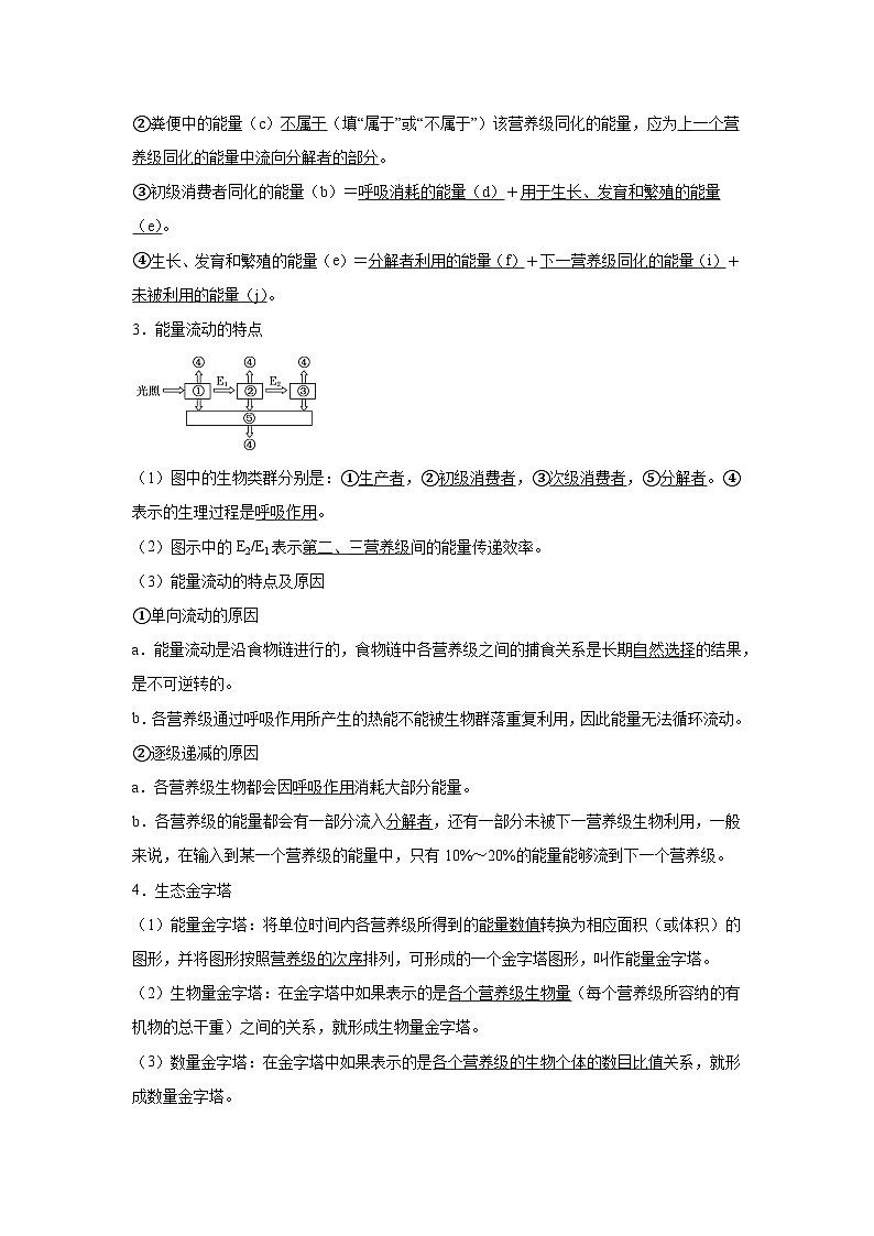 高中生物一轮复习讲练第35讲生态系统的功能含解析答案第2页