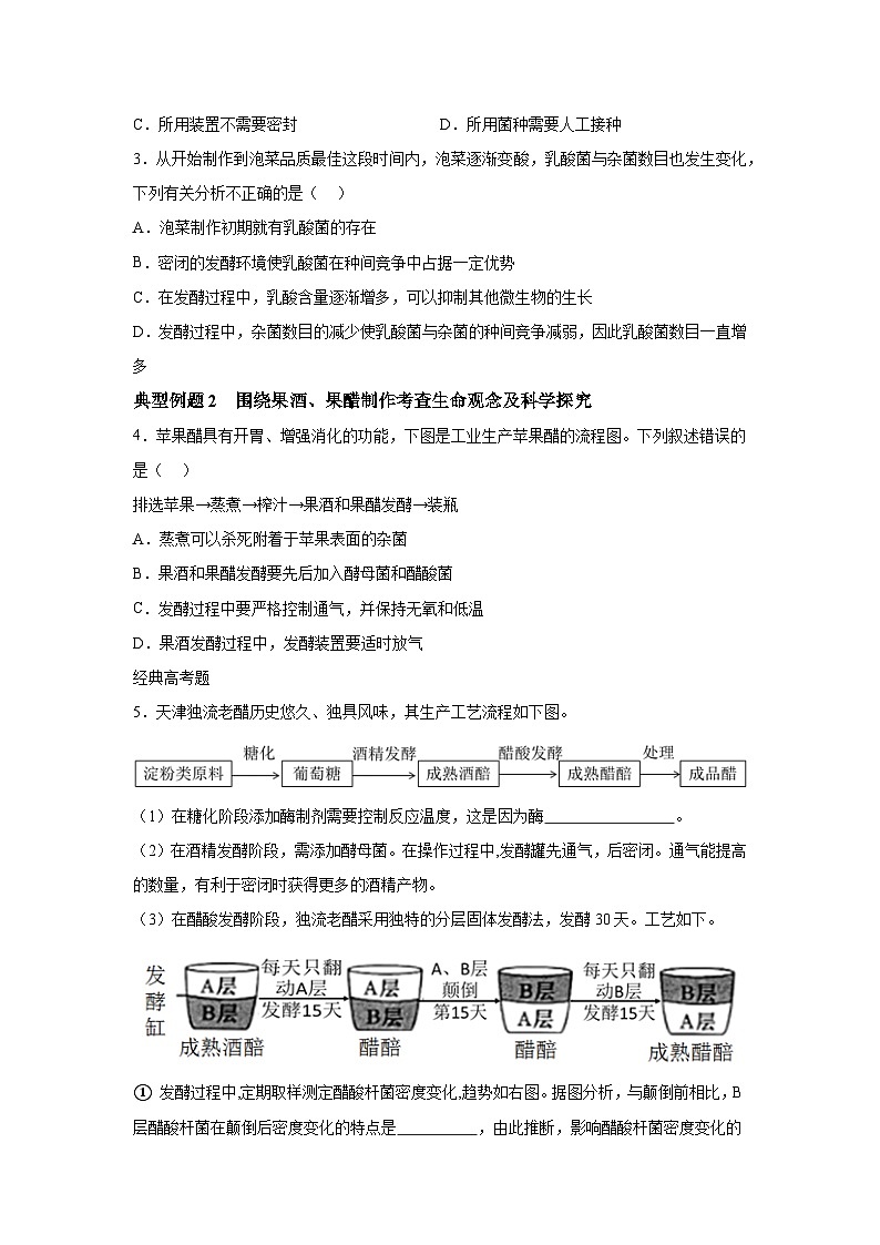 高中生物一轮复习讲练第37讲传统发酵技术和发酵工程应用含解析答案第3页