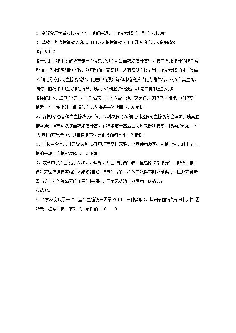 湖南省长沙市宁乡市2024-2025学年高二上学期1月期末生物试题（解析版）第2页