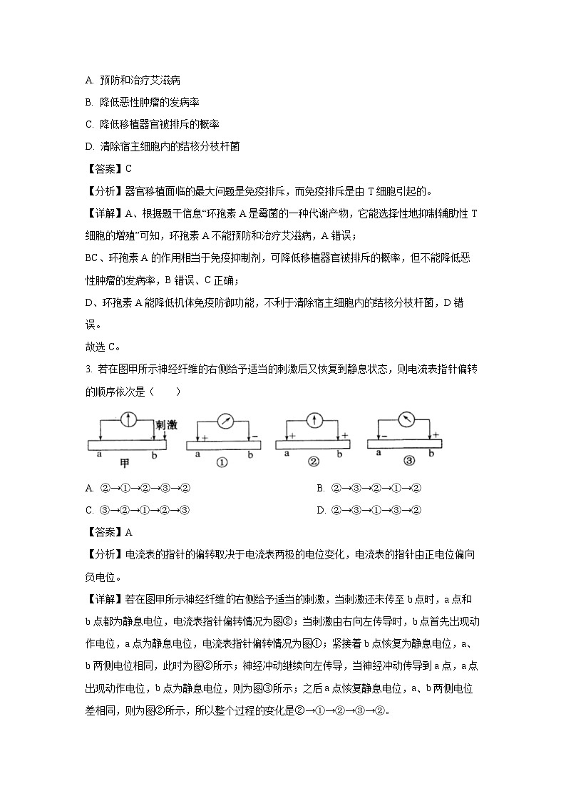 新疆维吾尔自治区巴音郭楞蒙古自治州2024-2025学年高二上学期1月期末生物试题（解析版）第2页