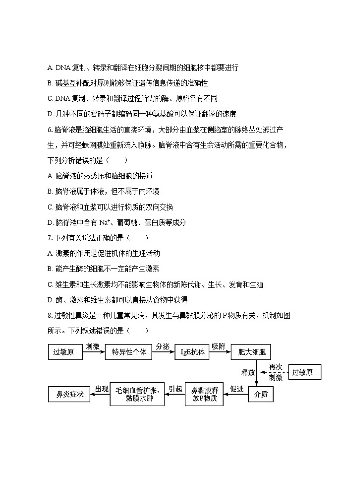广东省2025届高三上学期12月第一次模拟考试一模 生物试题（含解析）第3页