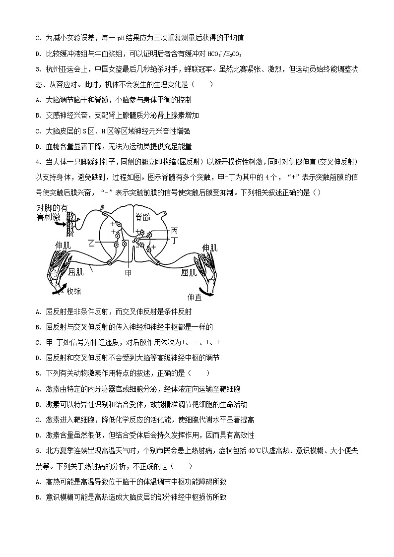 北京市海淀区2023_2024学年高二生物上学期期末考试含解析第2页