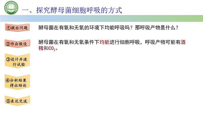 人教版高中生物必修一 5.3细胞呼吸的原理和应用  第1课时 探究酵母菌细胞呼吸的方式 课件第6页