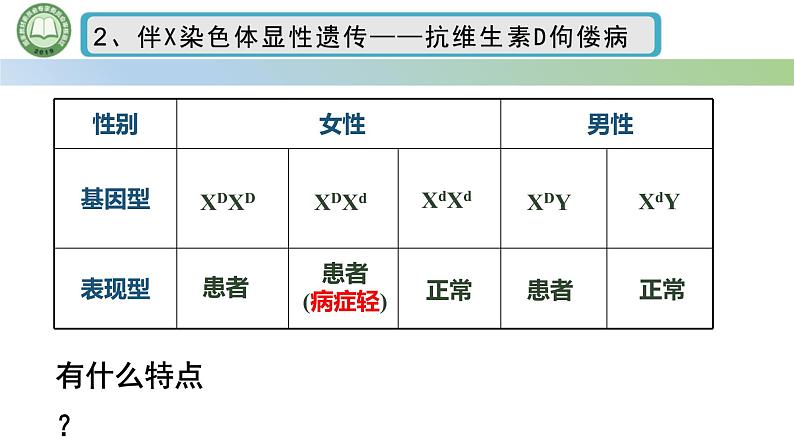 人教版高中生物必修二 2.3伴性遗传 第2课时 伴性遗传 课件第8页