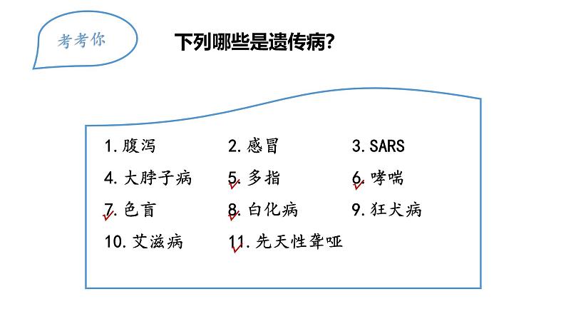 人教版高中生物必修二 5.3人类遗传病 课件第2页