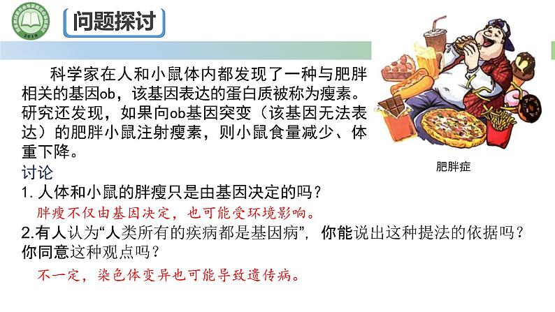 人教版高中生物必修二 5.3人类遗传病 课件第3页