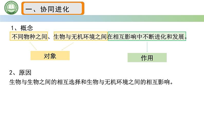 人教版高中生物必修二 6.4协同进化与生物多样性的形成 课件第3页