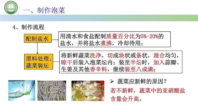 高中生物人教版选择性必修3 1.1传统发酵技术的应用  第2课时 探究·实践·制作传统发酵食品 课件第5页