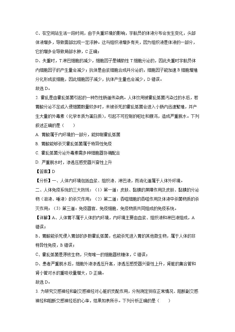 2024-2025学年广东省六校联考高二上学期12月月考生物试卷（解析版）第2页