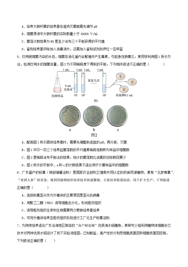 专题八  生物技术与工程-2025年高考生物二轮复习讲练（新高考通用）（原卷版）第2页