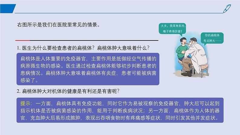 2024-2025学年高中生物同步备课课件（人教版2019）选择性必修一4-1免疫系统的组成和功能第2页