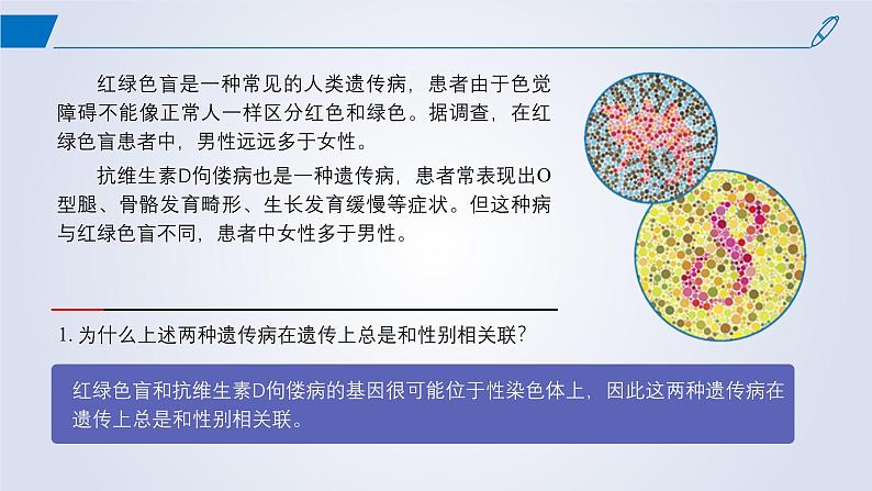 2024-2025学年高中生物同步备课课件（人教版2019）必修二2-3伴性遗传第2页