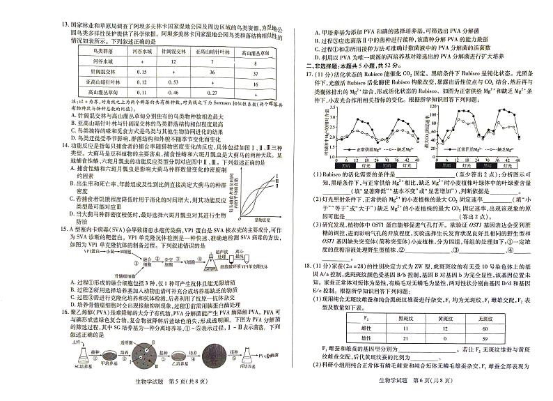 生物-河南天一大联考2024-2025学年高三下学期阶段性测试（五）第3页