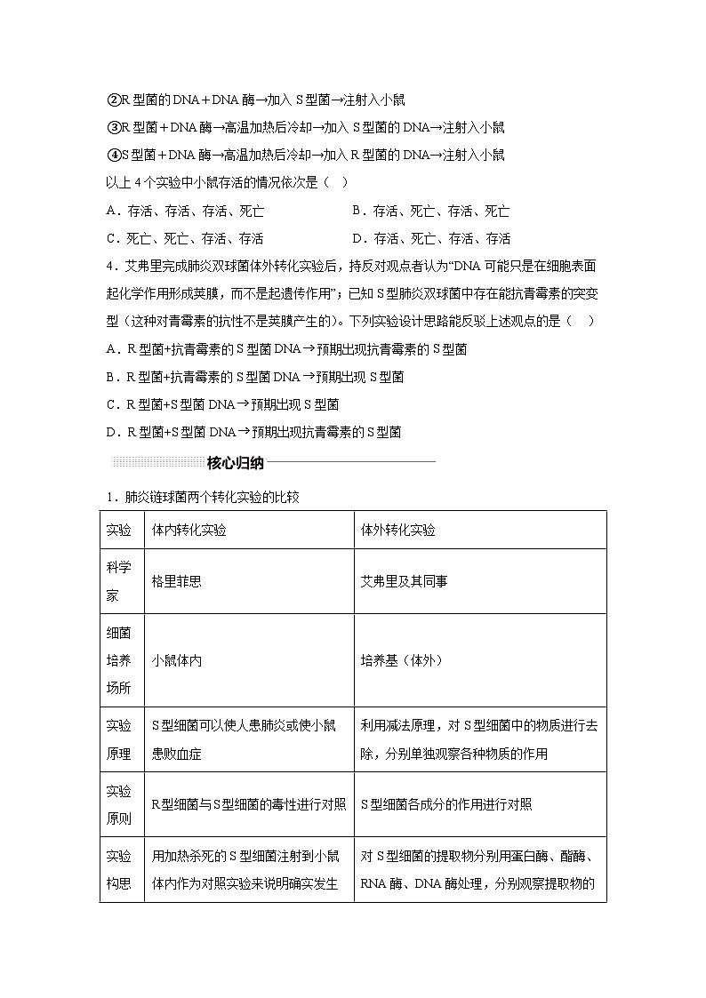 高中生物实战高考一轮复习第19讲DNA是主要的遗传物质试题含答案第3页