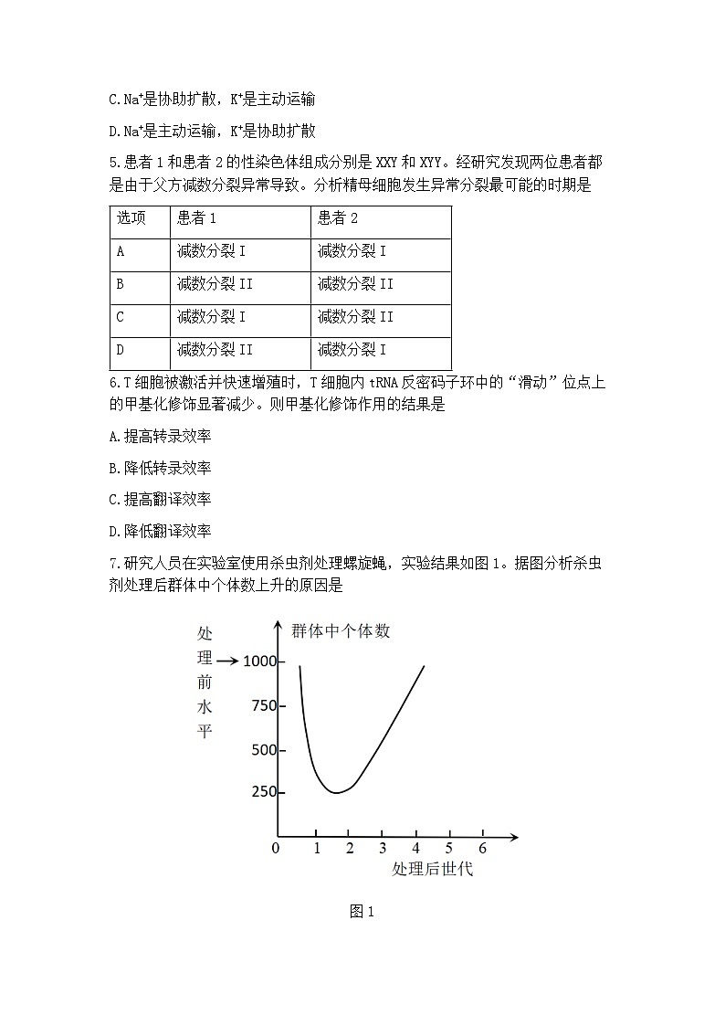 2025届广东省深圳一模深圳市高三年级第一次调研考试  生物试题及答案第2页