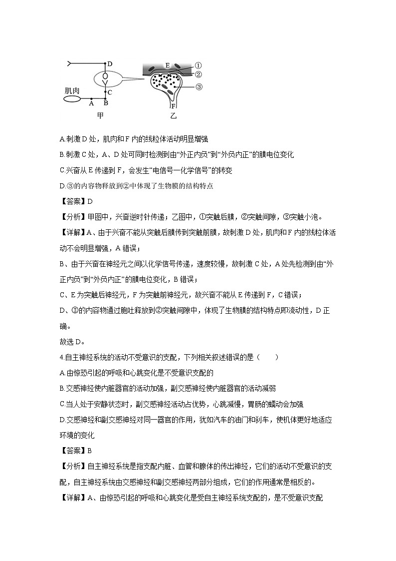 陕西省西安市蓝田县城关中学大学区联考2024-2025学年高二上1月期末生物试卷(解析版)第3页