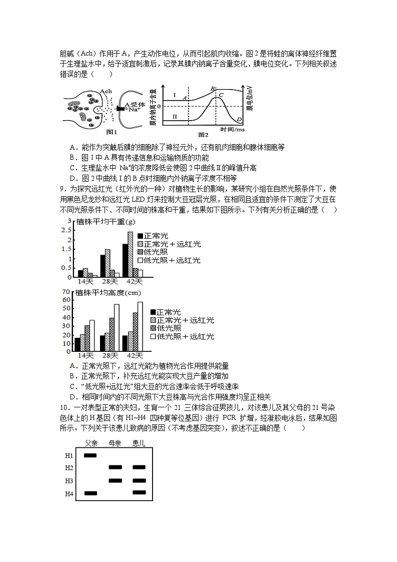 2025南昌十九中高三下学期2月月考试题生物含答案第3页