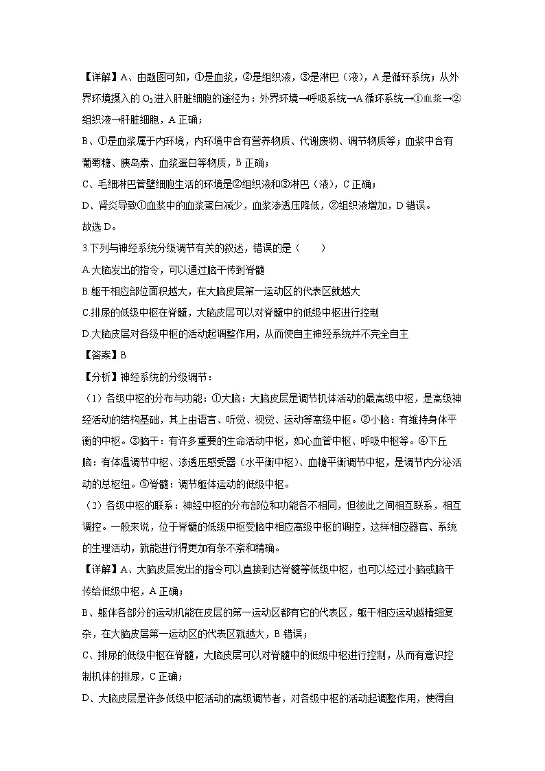 天津市西青区2024-2025学年高二(上)1月期末生物试卷（解析版）第2页