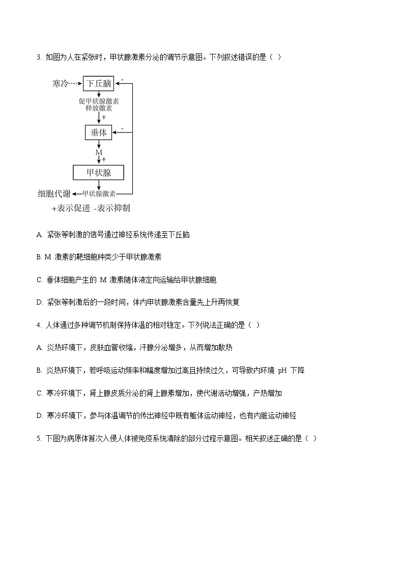 辽宁省沈阳市2024-2025学年高二上学期期末教学质量监测生物试题含答案第2页