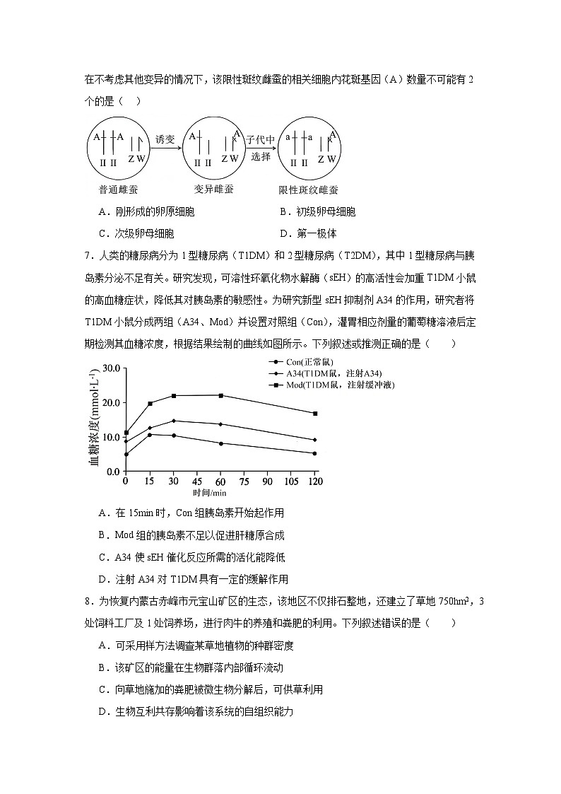 2025届河南省名校学术联盟高三下学期模拟冲刺生物试题第3页