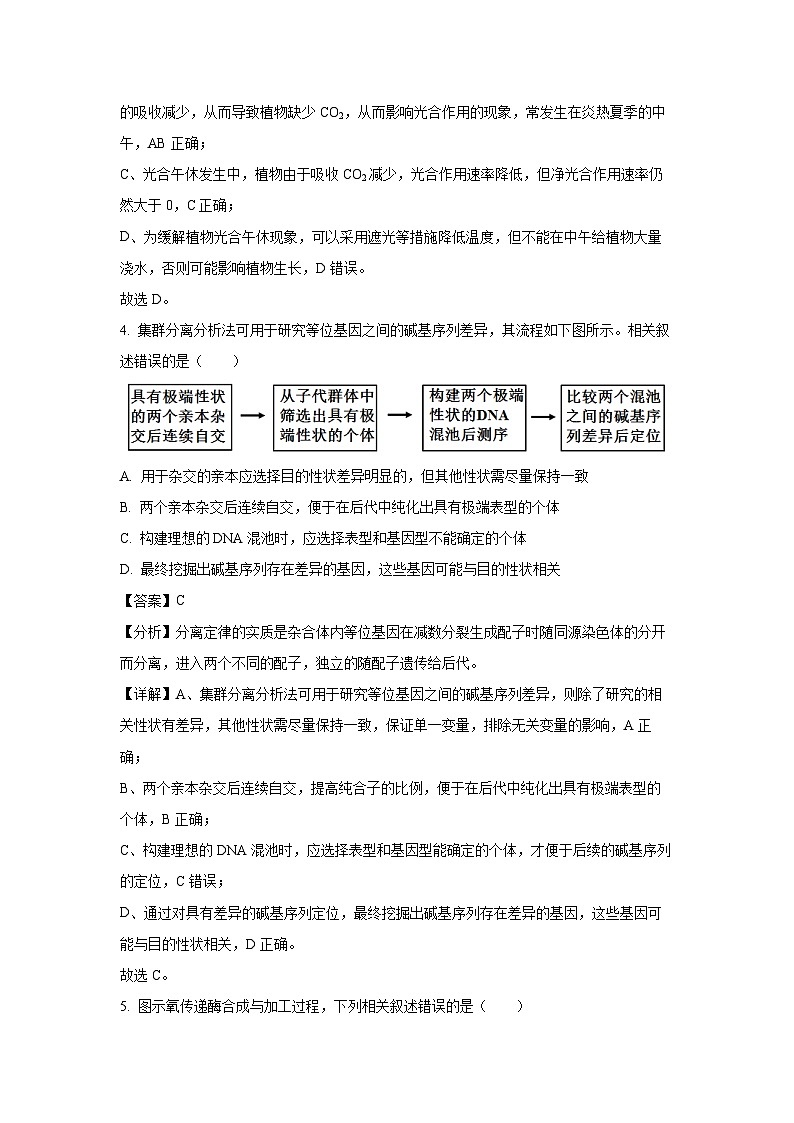 江苏省常州市2024-2025年高三(上)期末考试生物试卷（解析版）第3页