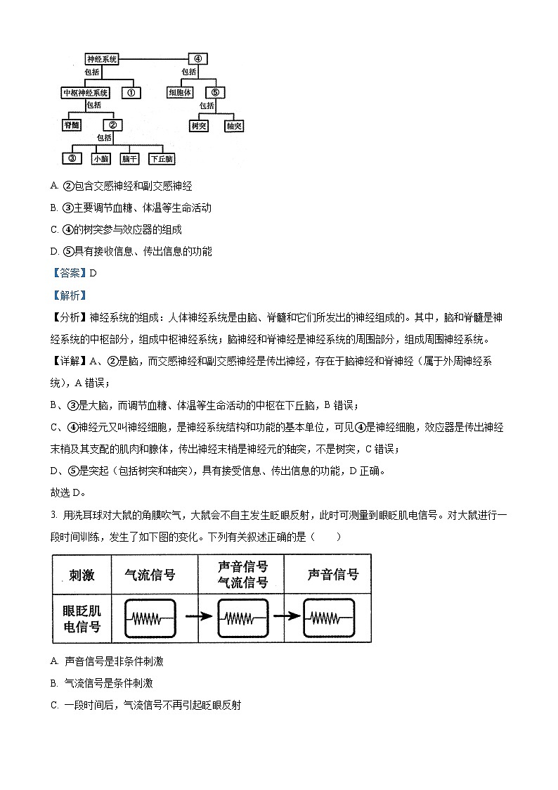 河南省郑州市2024-2025学年高二上期期末考试生物试题   Word版含解析第2页