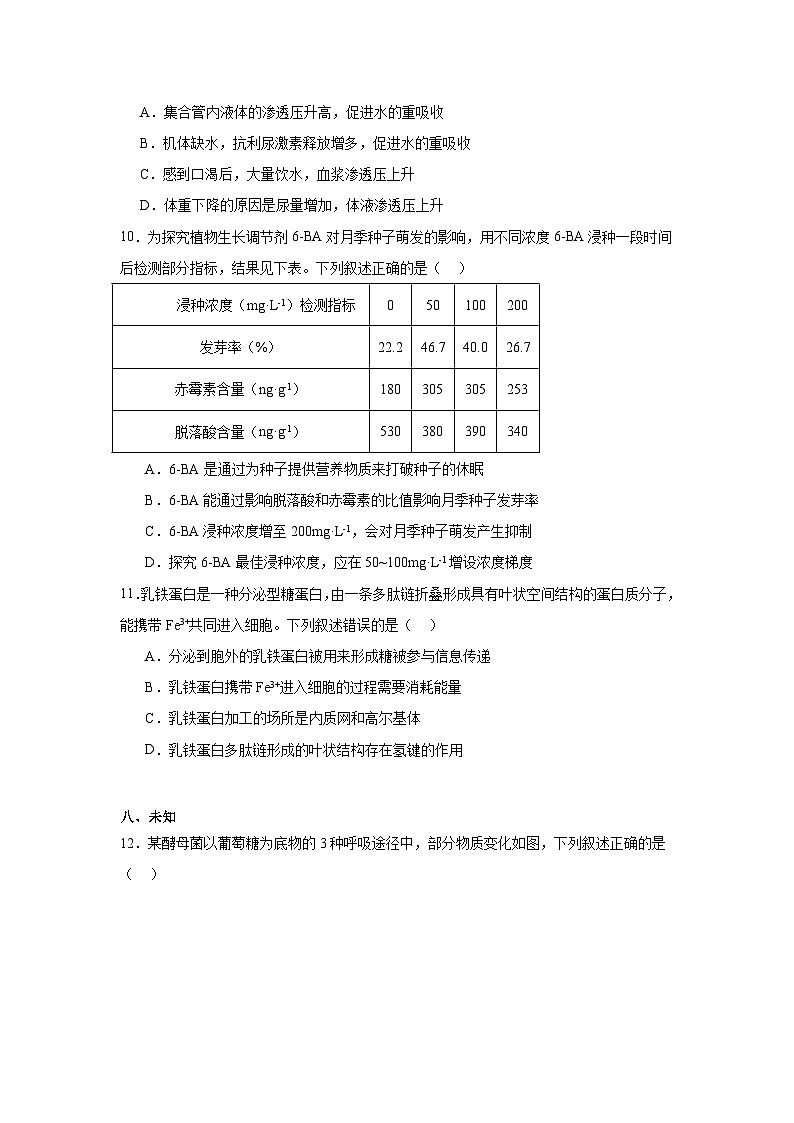 2025普通高校招生适应性测试内蒙古生物卷（八省联考）第3页