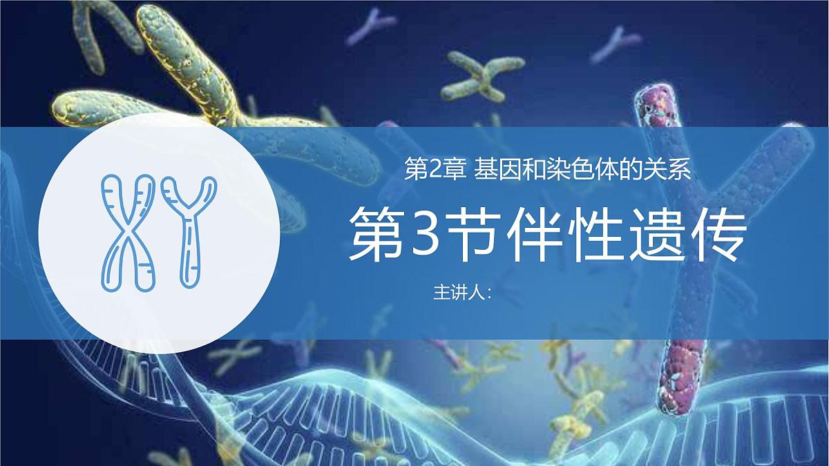 人教版2025高中生物必修二2.3《伴性遗传》 课件第1页