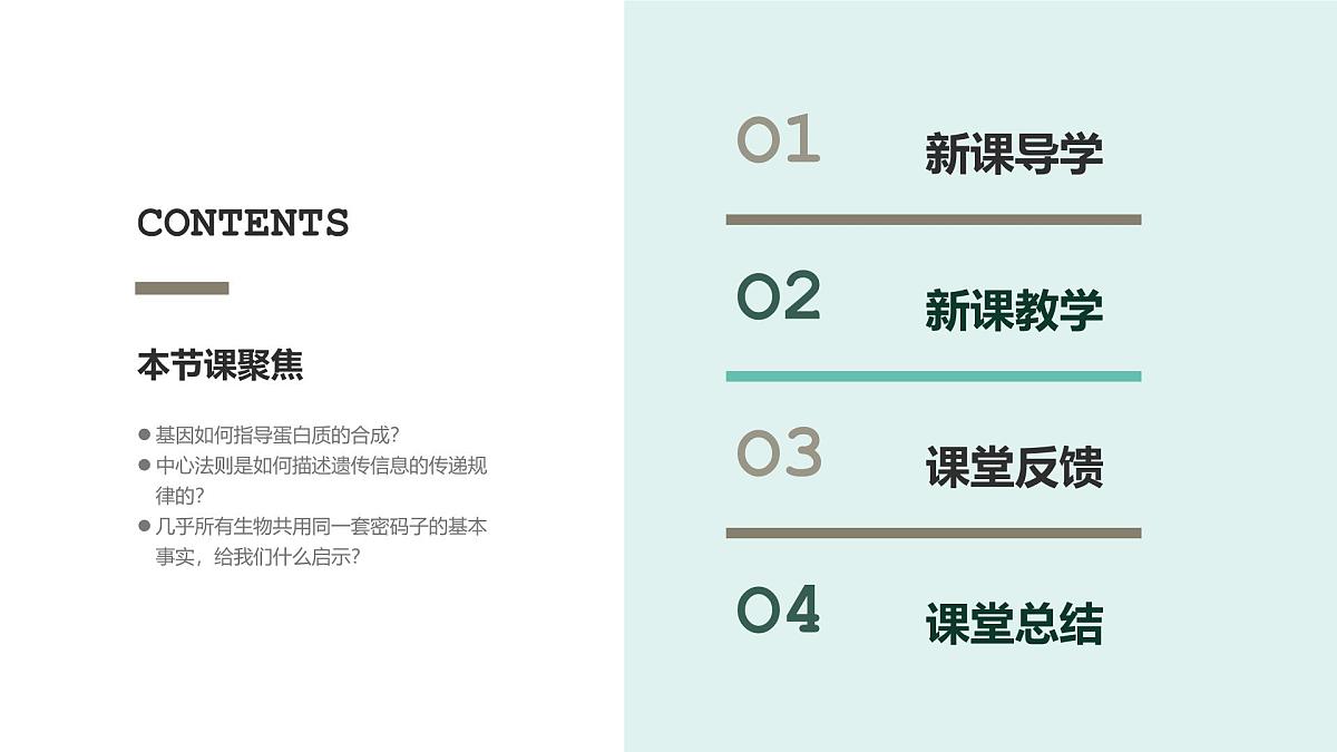 人教版2025高中生物必修二4.1基因指导蛋白质的合成 课件第2页