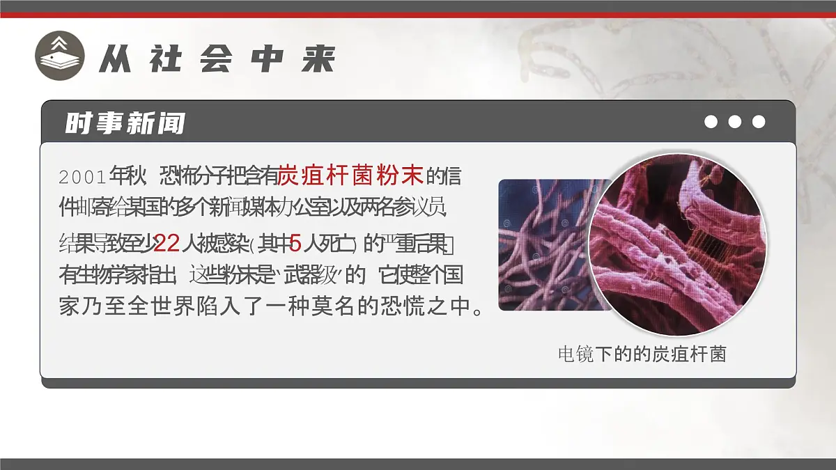 人教版2025高中生物选择性必修三4.3禁止生物武器 课件第2页