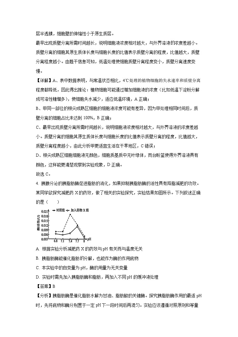 重庆市部分学校2024-2025学年高三模拟调研卷（二）生物试卷（解析版）第3页