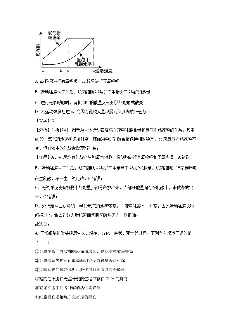 2025届陕西省榆林市高三二模生物试卷（解析版）第3页